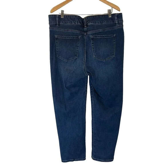 Lane Bryant Jeans Size 18 Magic Waist Band High Rise Straight Stretch Denim Plus - Picture 2 of 9